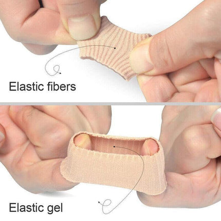 5PCS Silicone Tube Toe Gel Protector Corn Relief Foot Pain Soft Cushion Pad Cap - Aimall