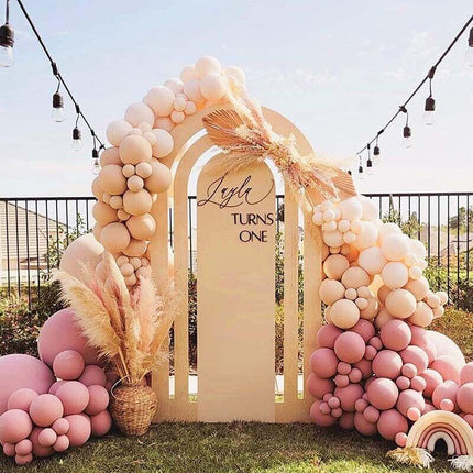 Retro Pink Balloon Arch Kit Set Garland Baby Shower Birthday Wedding Party Decor - Aimall