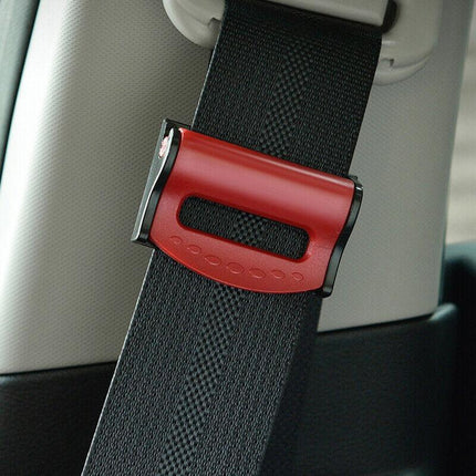 2PCS Car Safety Seat Belt Clip Adjuster Buckle Strap Stopper Clamps Safe Comfort - Aimall