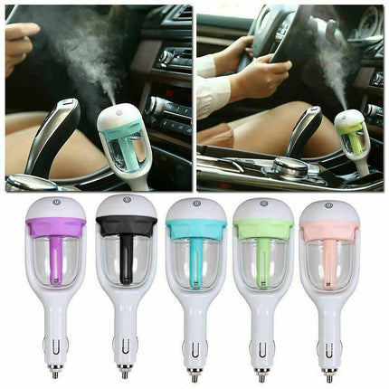 Mini Car Air Humidifier Essential Oil Diffuser Ultrasonic Aroma Mist Purifier - Aimall