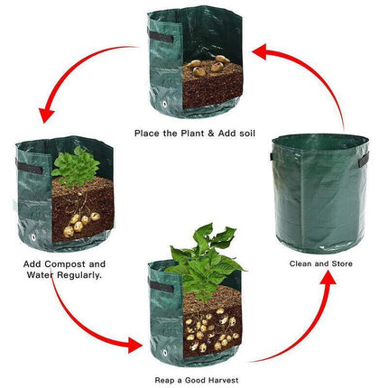 1PC/2PCS 10 Gallon Garden Plant Grow Bags Potato Planter Bag Planting Container - Aimall