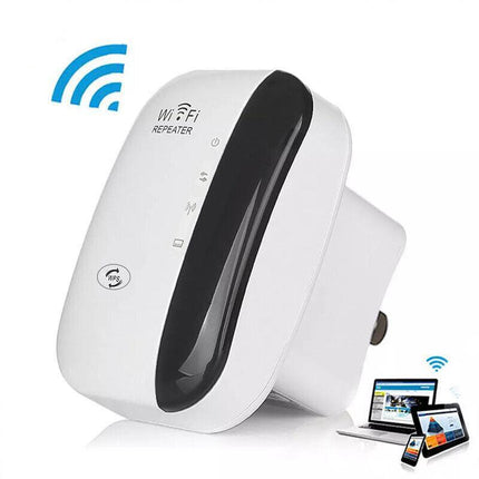300 Mbps Wifi Extender Repeater Range Booster AP Router Wireless-N 802.11 AU - Aimall