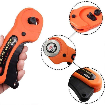 Rotary Cutter Professional Quilting Roller Fabric Cutting Tool+10PCS Blades 45mm - Aimall