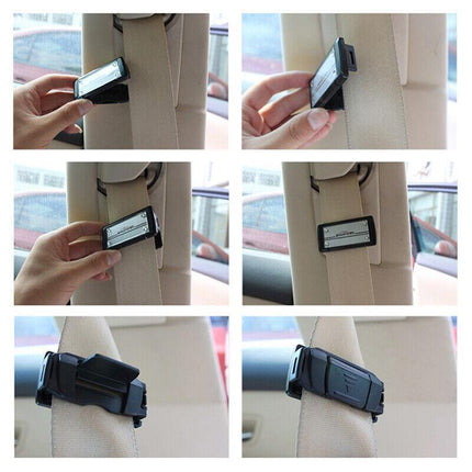 2X Car Seat Belt Clip Buckle Shoulder Tension Adjuster Clamp Auto Seatbelt Clips - Aimall