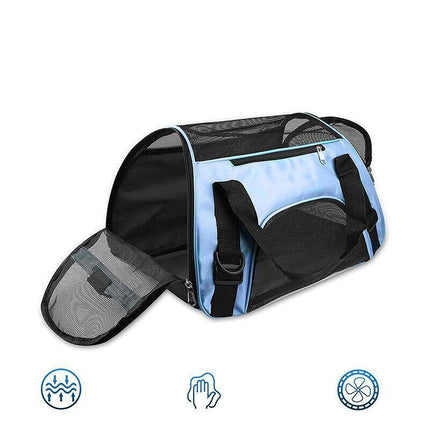 Pet Carrier Bag Portable Large Cat Dog Comfort Tote Travel Bag Airline Approved - Aimall