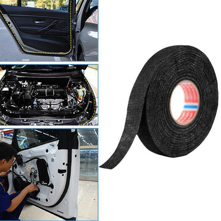 4PCS 19mmx 15M Adhesive Cloth Fabric Tape Cable Loom Wiring Harness For Car Auto - Aimall