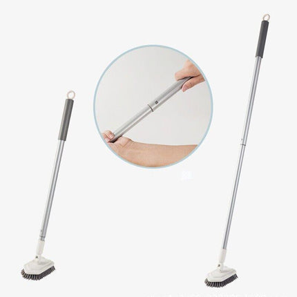 Long Handled Floor Scrubbing Brush Shower Cleaning Brush for Tubs, Tiles, Glass - Aimall