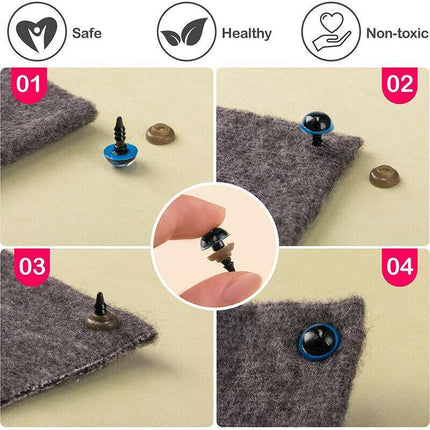 752PCS Safety Eyes and Noses with Washers Colorful Plastic Safety Eyes and Noses - Aimall