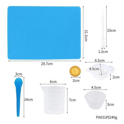 36PCS Silicone Mixing Measuring Cups UV Resin Mold Casting Jewelry Tool Kit DIY - Aimall
