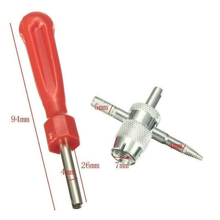 3PCS Car Tyre Valve Stem Puller base Quick Remover Tire Repair Installer Tool - Aimall