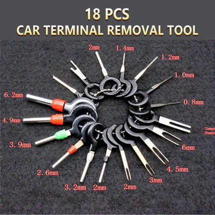 18PCS Terminal Removal Tool Car Circuit Wire Extractor Cable Wiring Connector AU - Aimall