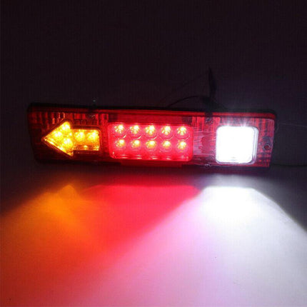 2X LED Tail Lights Stop Reverse Indicator 12V Ute Utv Trailer Caravan Truck Boat - Aimall