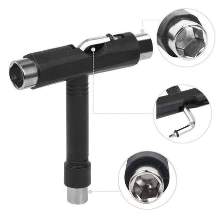 Roller Spanner Tool Skate T-Type Wrench Longboard Skateboard Screwdriver Mini AU - Aimall
