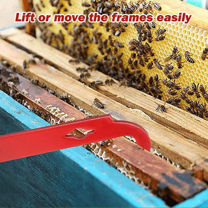 2X Stainless Steel Beekeeping Bee Hive Tools Hook Scraper J Shape Equipment Tool - Aimall