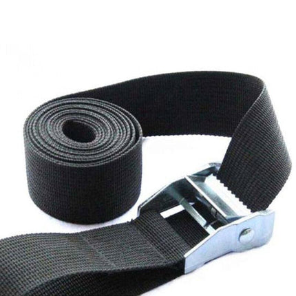 4PCS Tie Down Strap Buckle Cargo Ratchet Lugga Roof Rack Lashing Rope 5m×25mm AU - Aimall