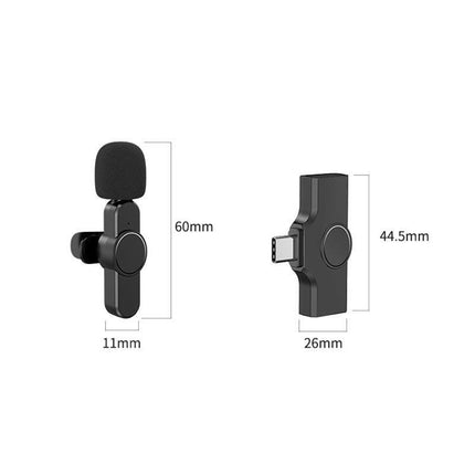 Wireless Lavalier Microphone Mic For Apple Phone iPhone ipad Vlog Live Stream - Aimall