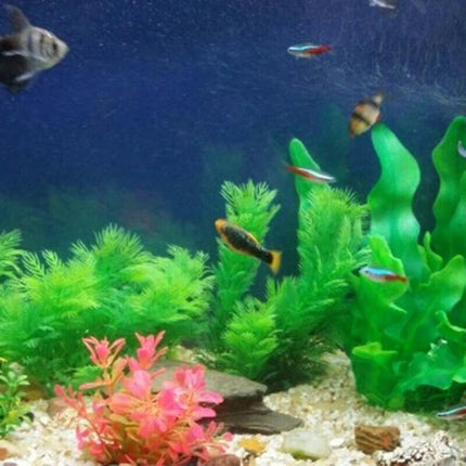 2PCS Artificial Fake Plastic Water Grass Plants for Fish Tank Aquarium Decor - Aimall