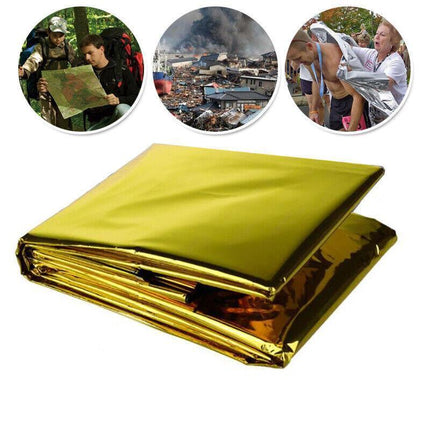 4x Space Blankets PREMIUM Thermal Emergency Survival Camping Rescue First Aid AU - Aimall