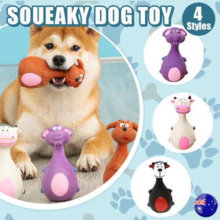 Latex Squeaky Dog Toys Puppy Pet Chew Toys Squeaker Toy Bite-Resistant - Aimall