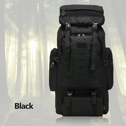 80L Military Tactical Backpack Bag Outdoor Hiking Trekking Camping Rucksack AU - Aimall