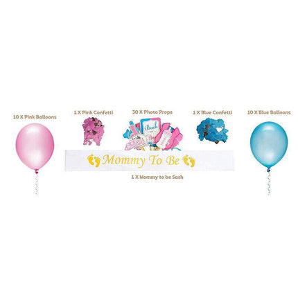 Gender Reveal Party Kit Pregnancy Baby Balloon Baby Shower Decorations Supplies - Aimall