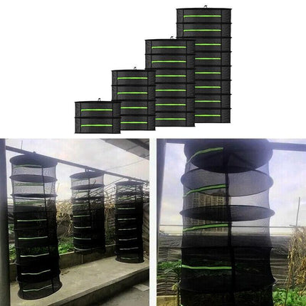2-8 TIER DRYING NET LARGE SHELF HYDROPONIC HANGING GROW HERB PLANT DRY - Aimall