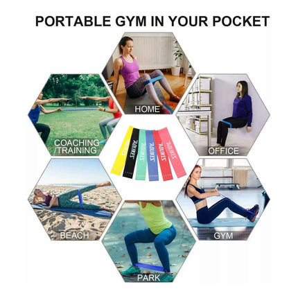 AOLIKES Resistance Bands Power Heavy Strength Exercise Fitness Gym Yoga AU - Aimall