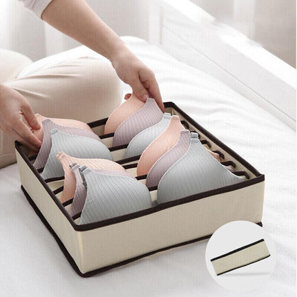 4 PCS/Set Foldable Storage Drawer Organizer Bra Underwear Closet Divider Kit New - Aimall