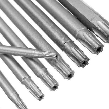 8x T8-T40 Torx Screwdriver Bit Set Hex Security Magnetic Head 100mm Long New AU - Aimall