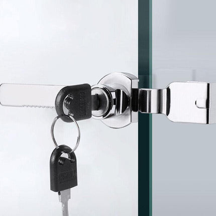 Sliding Window Glass Cabinet Lock Glass Door Lock Cabinet Display With Key AU - Aimall