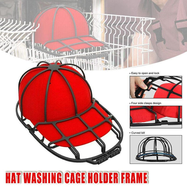 Hat Washer Baseball Hat Cleaner Cap Washer Hat Washing Cage Holder Frame AU - Aimall