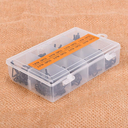 80 Fishing Rod Guide Set Tackle Tips Repair Kits Ring 8 Size Stainless Steel Box - Aimall