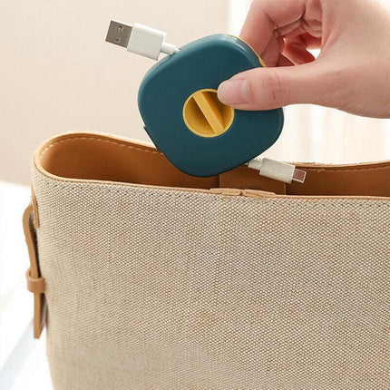 Case Cord Tangle Free Organizer Portable Earphones Manager Wire Winder Cable AU - Aimall