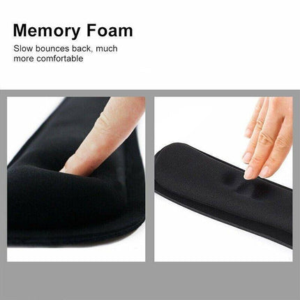 Keyboard Wrist Rest Pad and Mouse Gel Wrist Rest Support Cushion w/ Memory Foam - Aimall