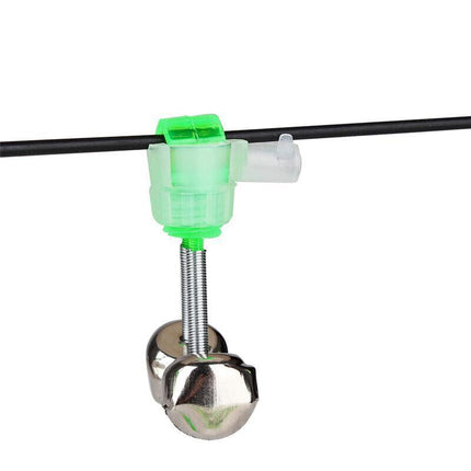 10PCS Night Fishing Twin Ring Light Bite Alarm Bells LED Outdoor Clip Rod Tip AU - Aimall