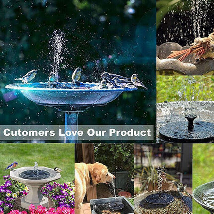2022 Outdoor Solar Powered Floating Bird Bath Water Fountain Pump Garden Pond AU - Aimall
