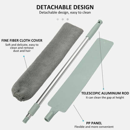 Retractable Gap Dust Cleaner Long Handle Flexible Gap Dust Mops For Sofa Bed - Aimall