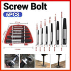 6 PCS Damaged Screw Bolt Extractor Ezy Out Set Easy Broken Screw Remover Kit AU - Aimall