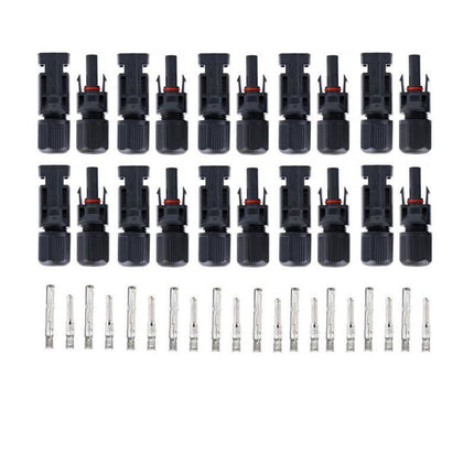 5~20PCS Connectors For IP67 MC4 Solar Panel 30A Line Plug Socket Male &amp; Female M - Aimall