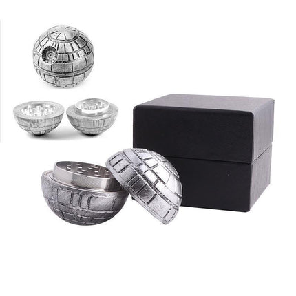 Metal Zinc Alloy Herb Grinder Hand Muller Smoke Crusher Spice Aluminum Wtih Box - Aimall