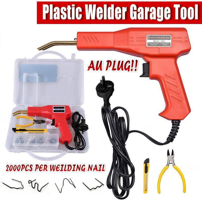 Plastic Welder Garage Tool Repair Welding Kit Car Bumper Hot Stapler Machine AU - Aimall