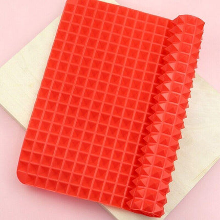 Tray Oven Pan Baking Mat Mould Sheet Liner Non-stick Silicone Cook Pyramid - Aimall