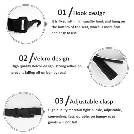 Car Seat Back Organiser Tidy Organizer Travel Kid Storage Bag Pocket Cup Holder - Aimall