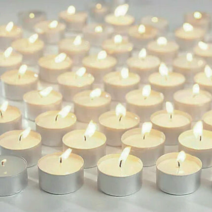 10-1000x Tea Light Bulk Tealight Candles Hours Burn Party Wedding AU STOCK - Aimall