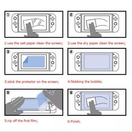 2x For Nintendo Switch Screen Protector 9H Full Cover Tempered Glass AU STOCK - Aimall