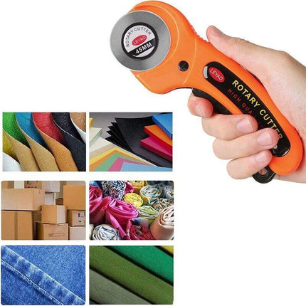 Rotary Cutter Professional Quilting Roller Fabric Cutting Tool+10PCS Blades 45mm - Aimall