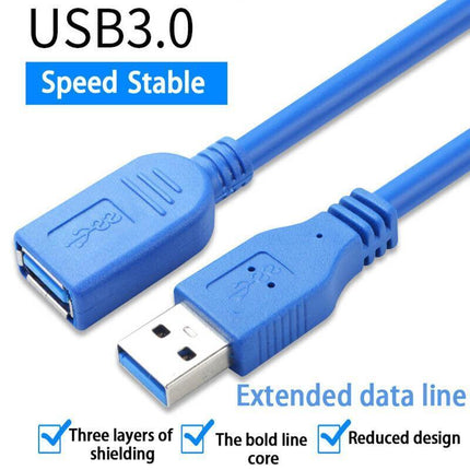 SuperSpeed USB 3.0 Male to Female Data Cable Extension Cord For Laptop PC Camera - Aimall