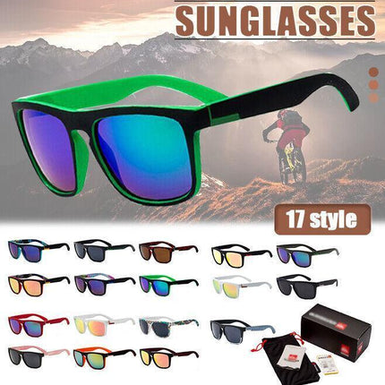 Polarized Mens Sunglasses Polarised New Style Square Frame Glasses Sports AU - Aimall