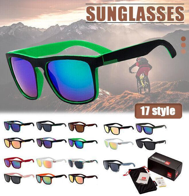 Polarized Mens Sunglasses Polarised New Style Square Frame Glasses Sports AU - Aimall