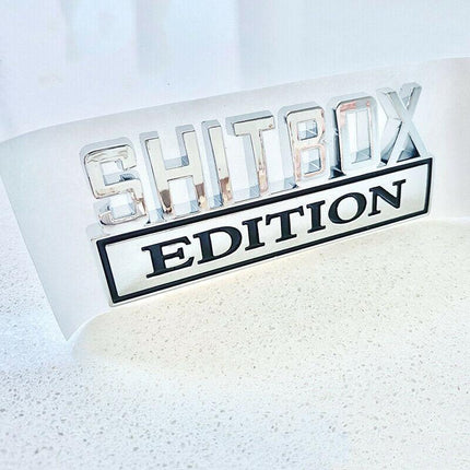Shitbox Edition Badge Sticker ute 4x4 window bumper funny car decal - AU Stock - Aimall